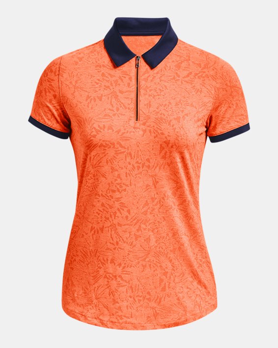 UA Playoff Wild Fields Poloshirt für Damen, Orange, pdpMainDesktop image number 4